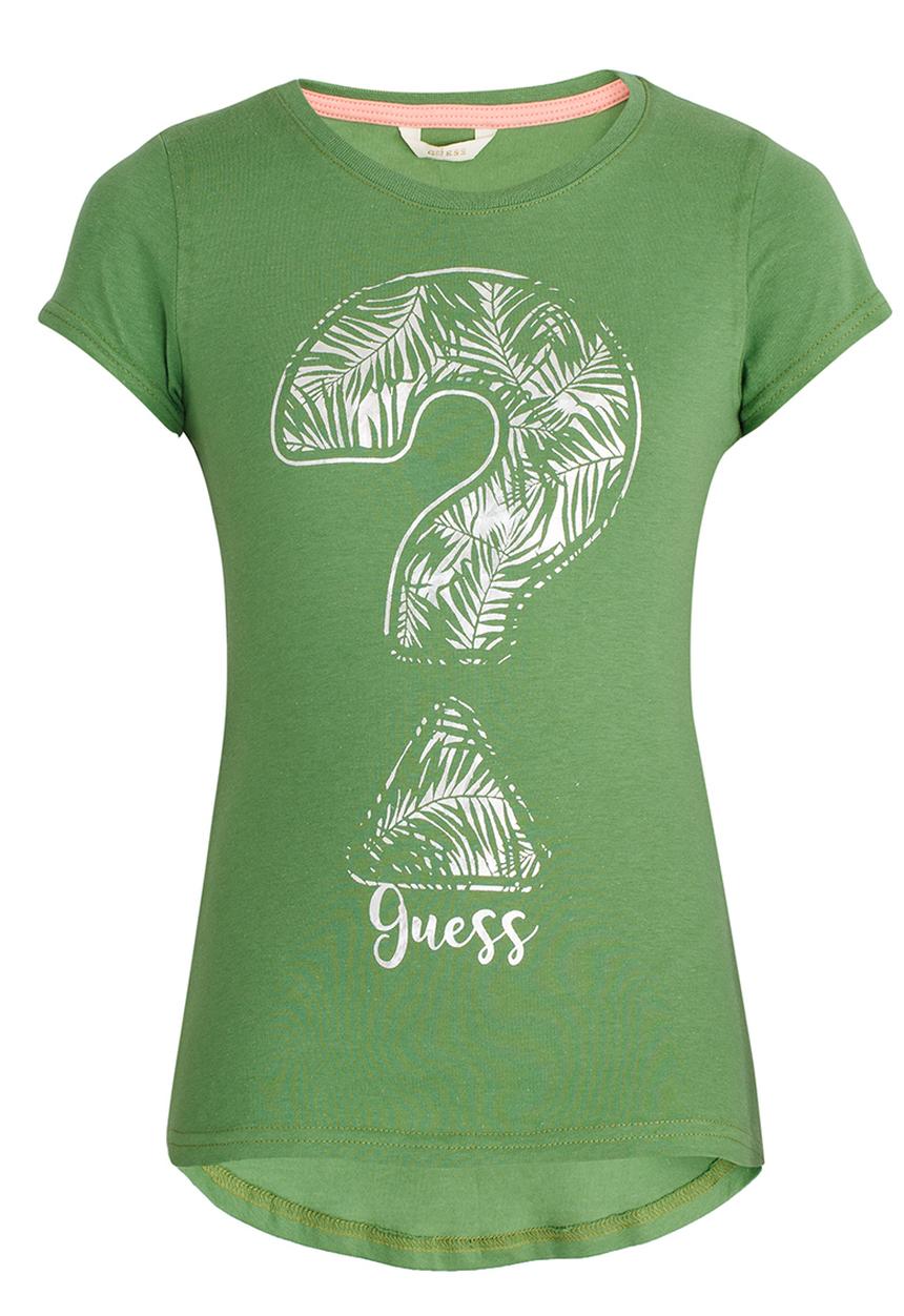 GUESS - S/S Question Tee Green