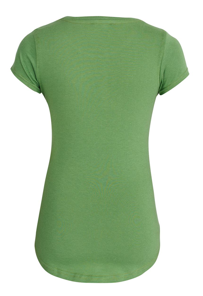GUESS - S/S Question Tee Green
