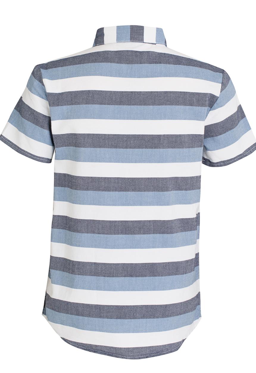 GUESS - Stripe Woven Tee Multi-colour