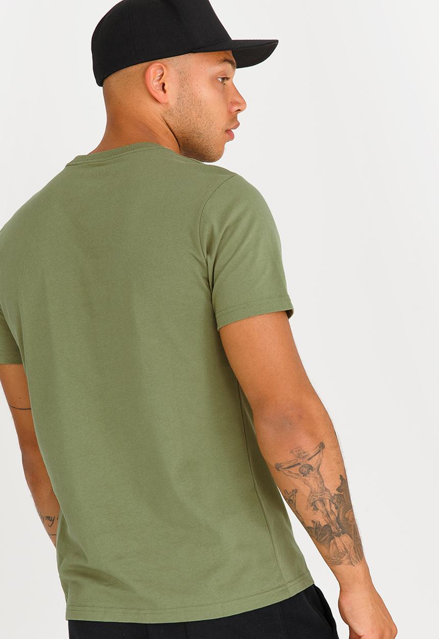 Converse - Flyknit Wordmark Stacked Tee Khaki Green