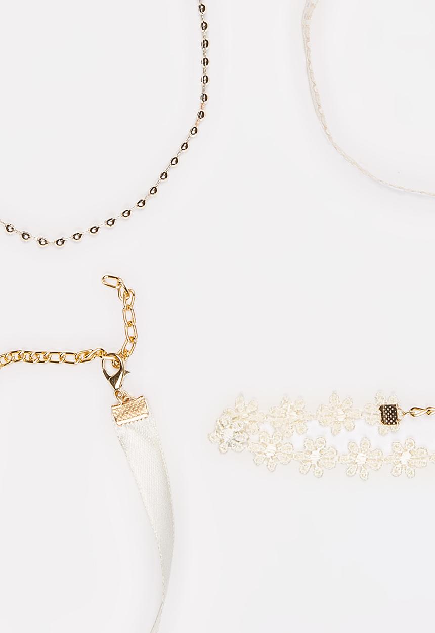 Jewels and Lace - Daisy Choker 4 Pack Cream