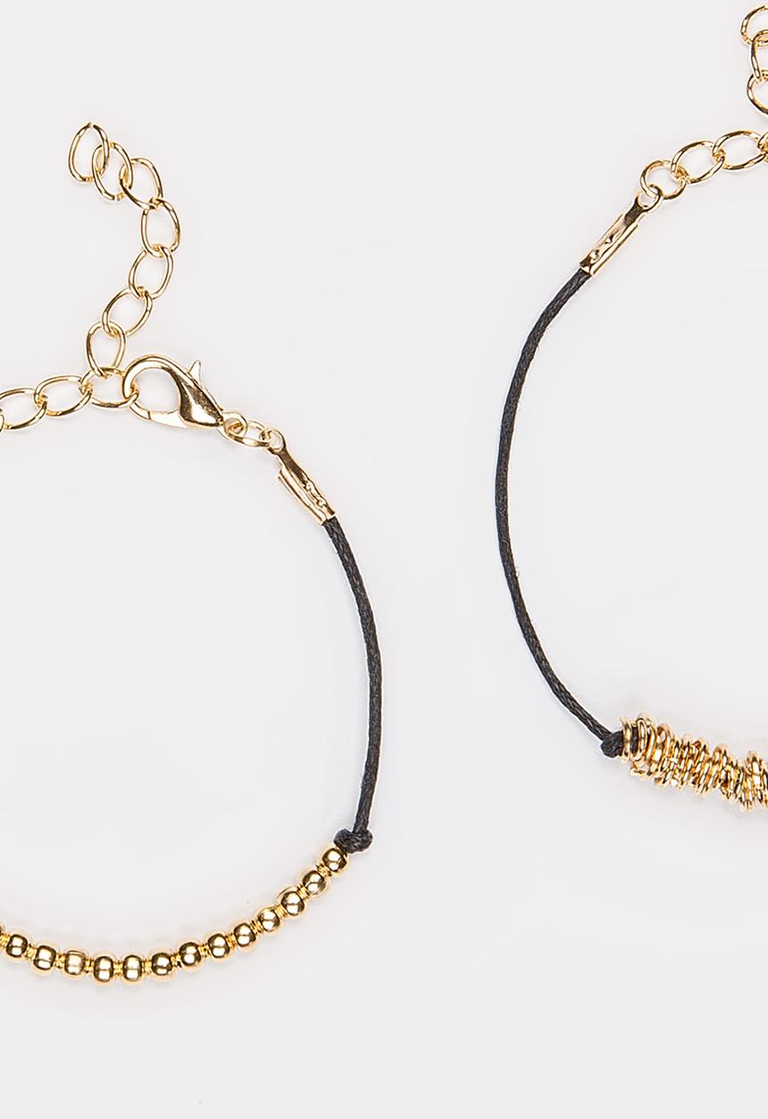 Jewels and Lace - Bracelet Twin Pack Black