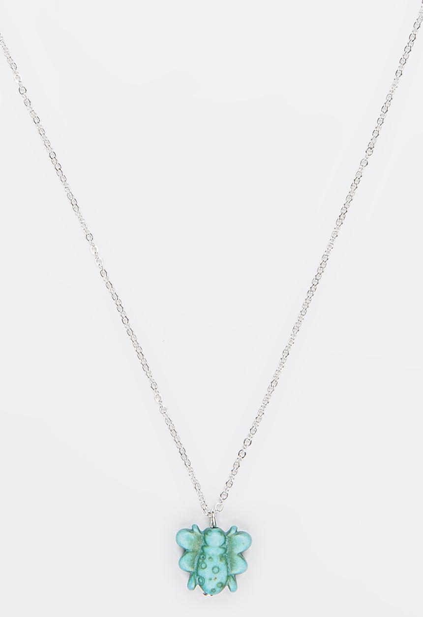 Jewels and Lace - Little Bee Necklace  Silver