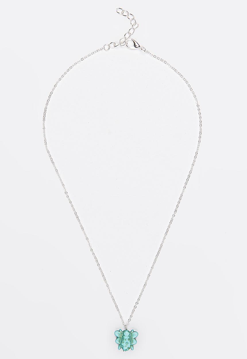 Jewels and Lace - Little Bee Necklace  Silver