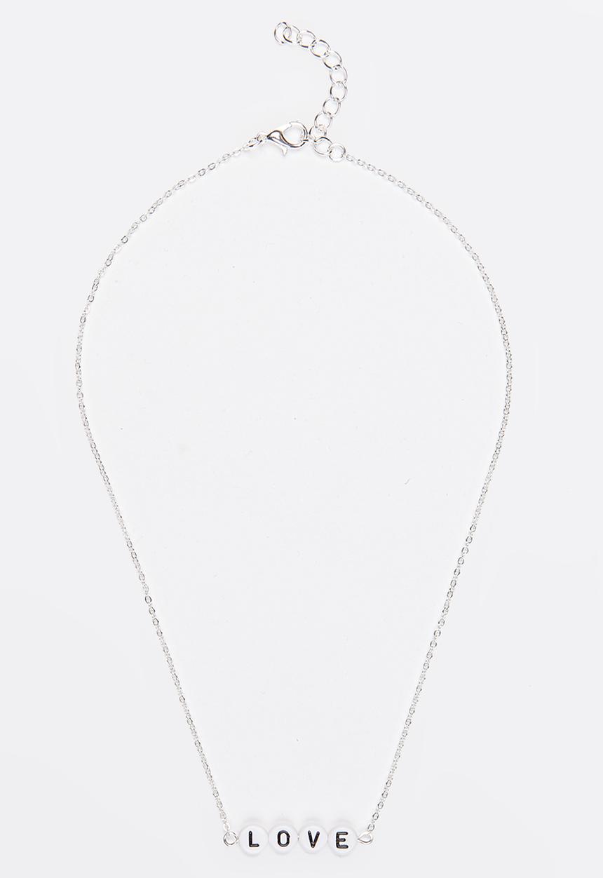 Jewels and Lace - Love Necklace Silver