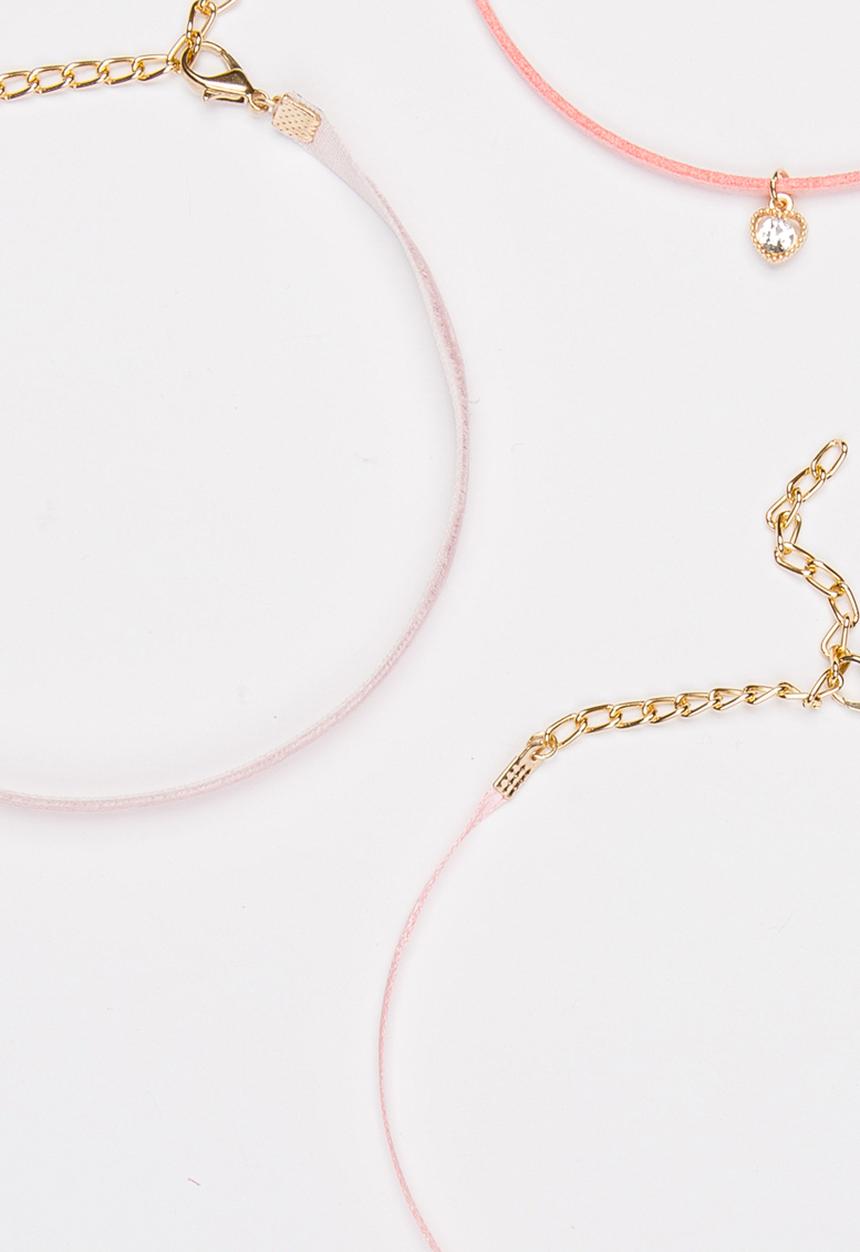 Jewels and Lace - Chocker 3 Pack Mid Pink