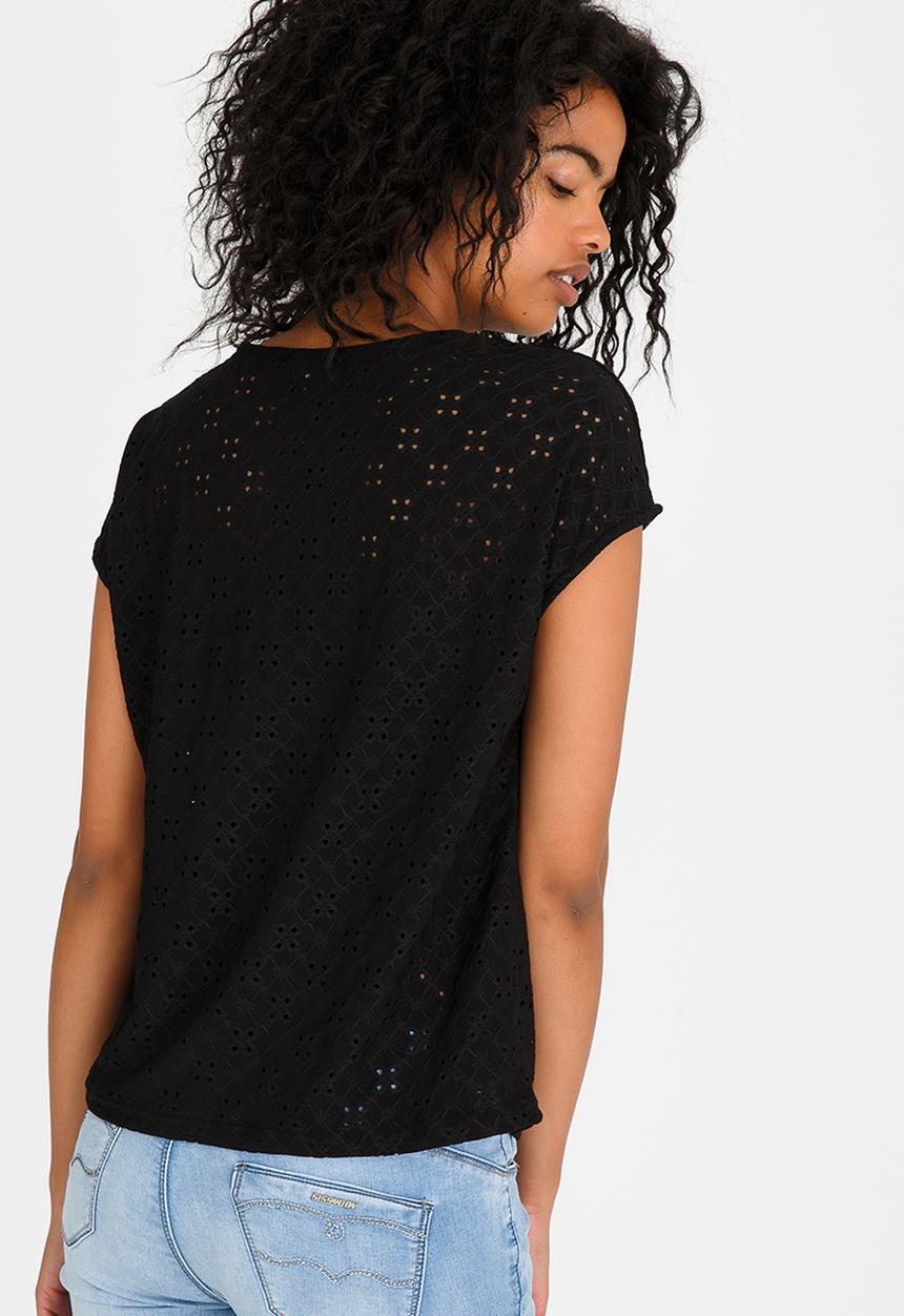 edit - Lace Tee Black