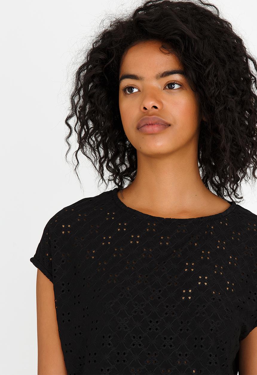 edit - Lace Tee Black