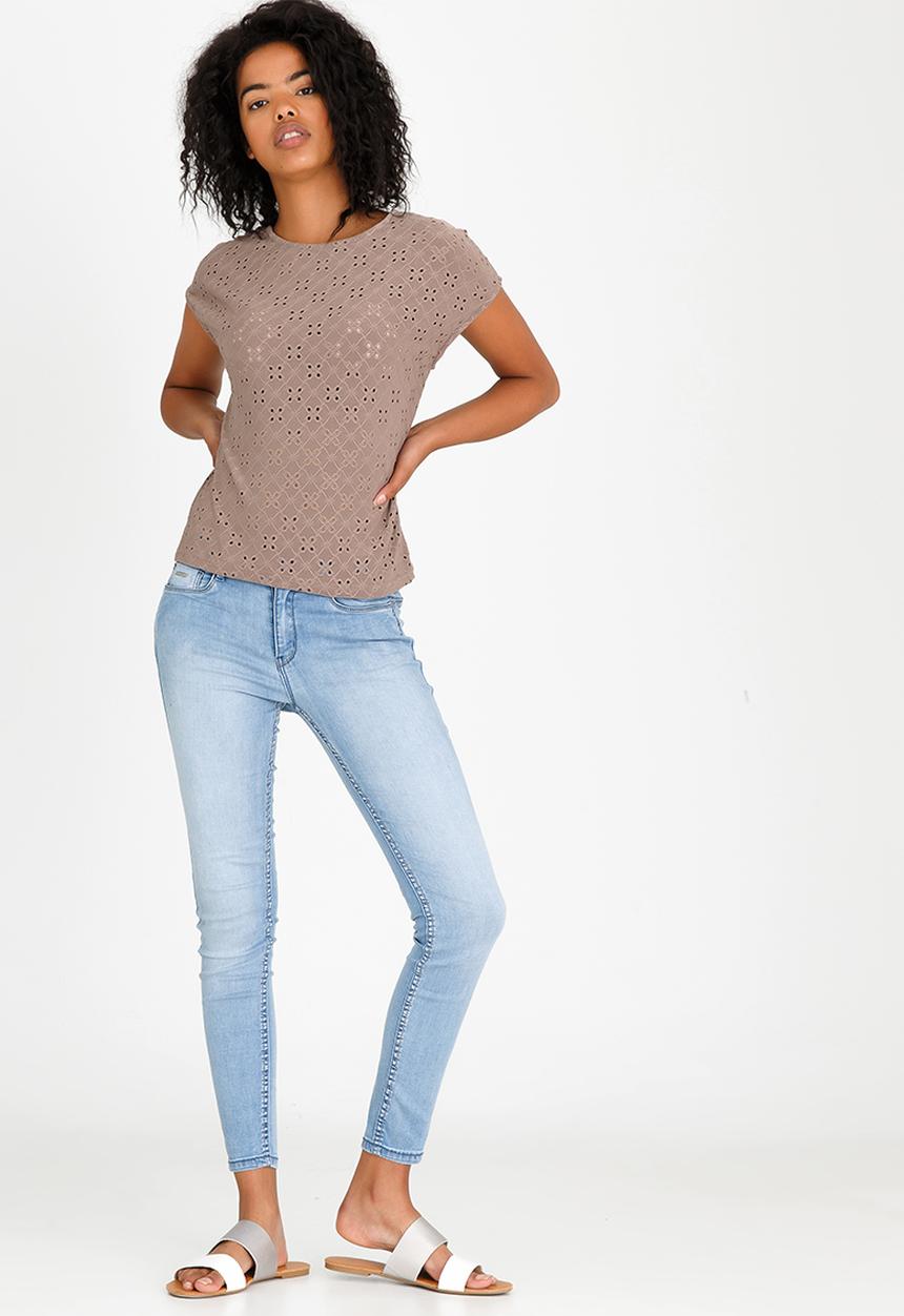 edit - Lace Tee Brown