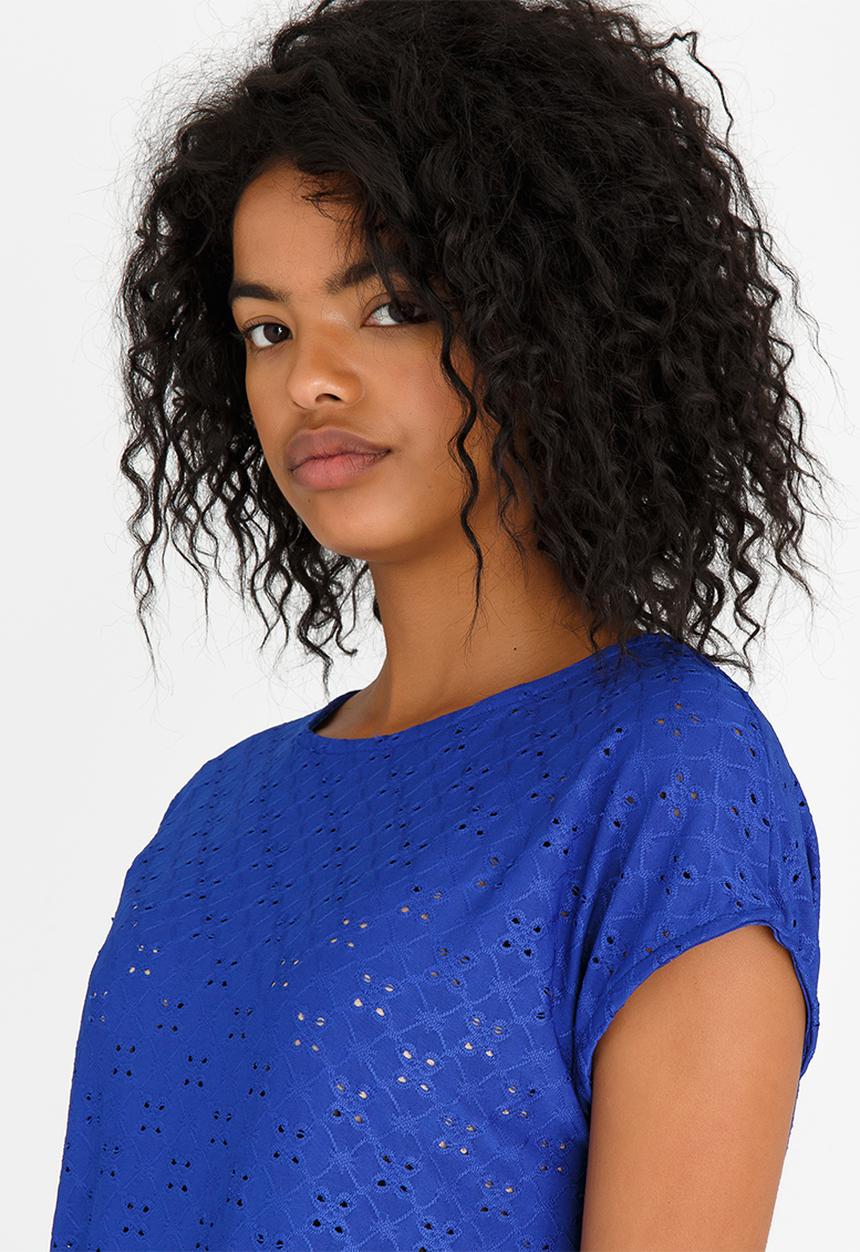 edit - Lace Tee Cobalt