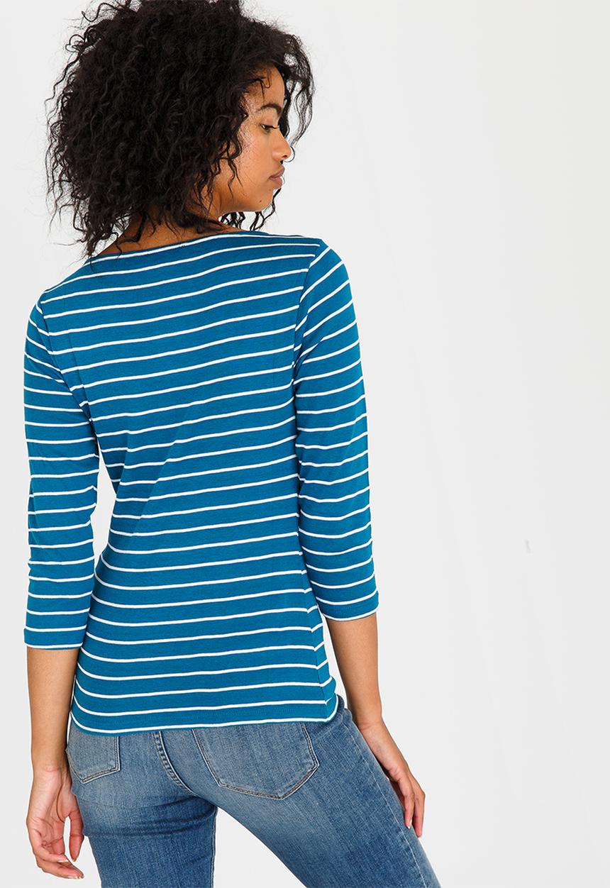 edit - Longsleeve Stripe Top Navy