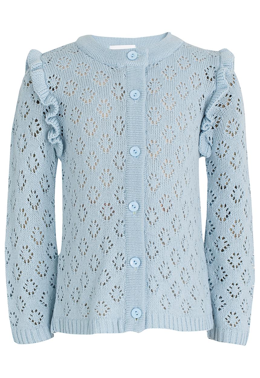 See-Saw - Cardi with Frill Detail Blue