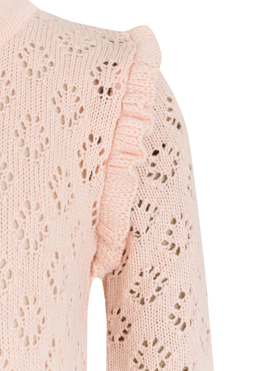 See-Saw - Cardi with Frill Detail Pale Pink
