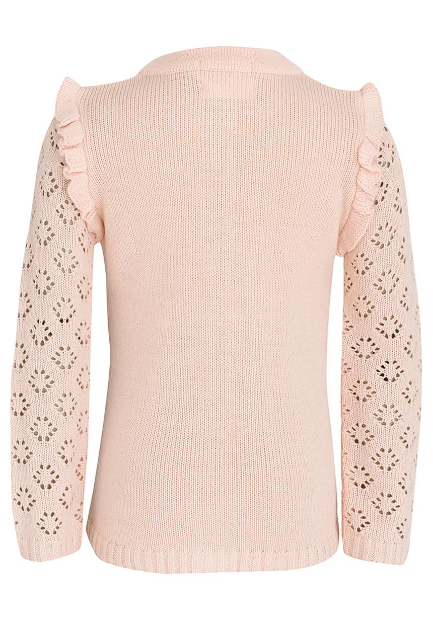 See-Saw - Cardi with Frill Detail Pale Pink