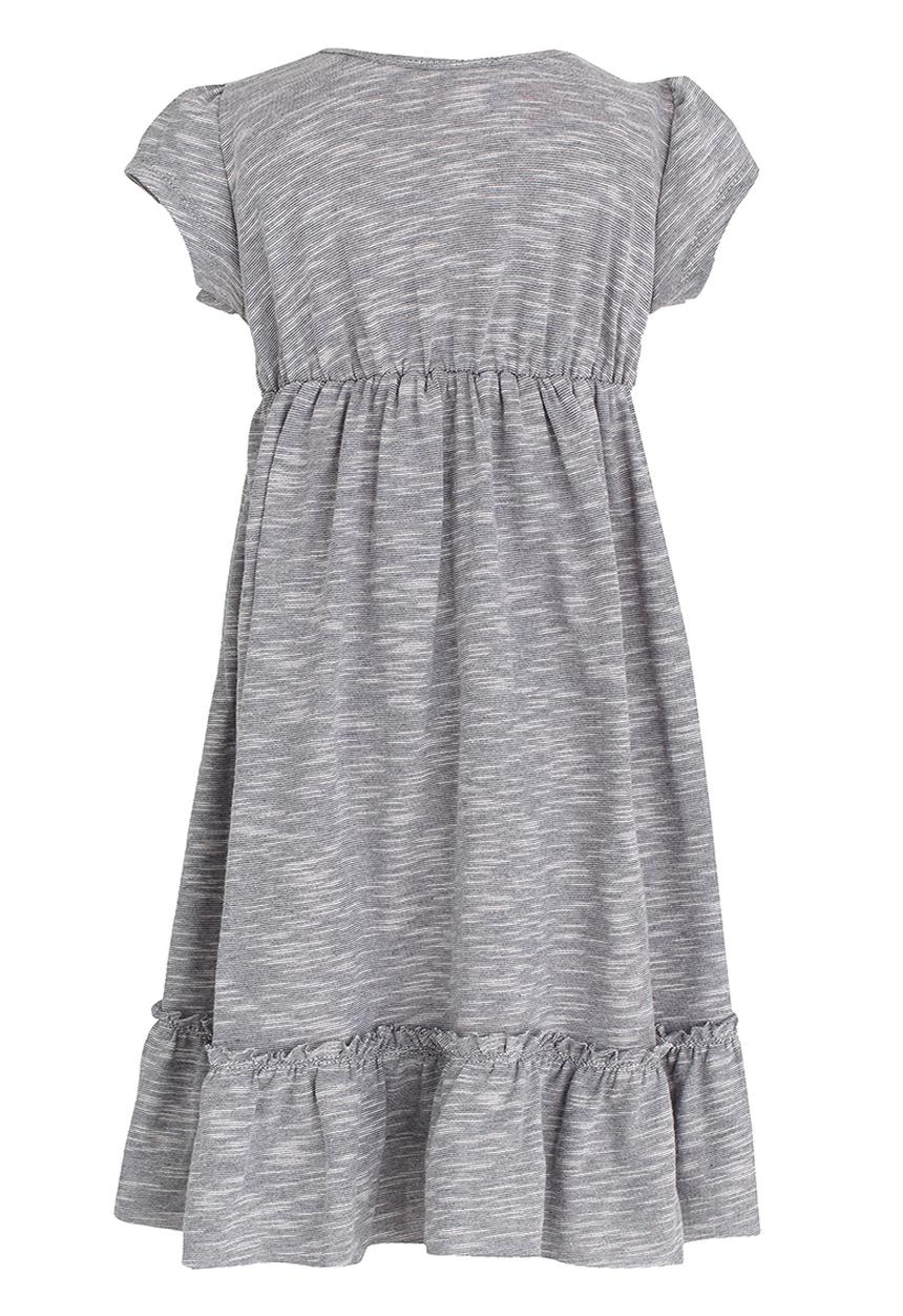 Eco Punk - Lace Trim Embroided Dress Grey