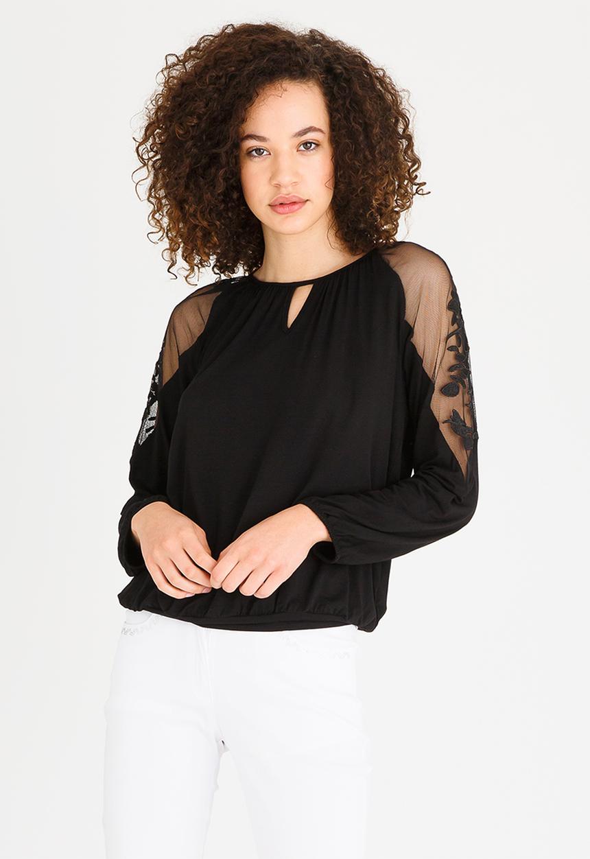 cath.nic - Light Up The Sky Knit Top Black