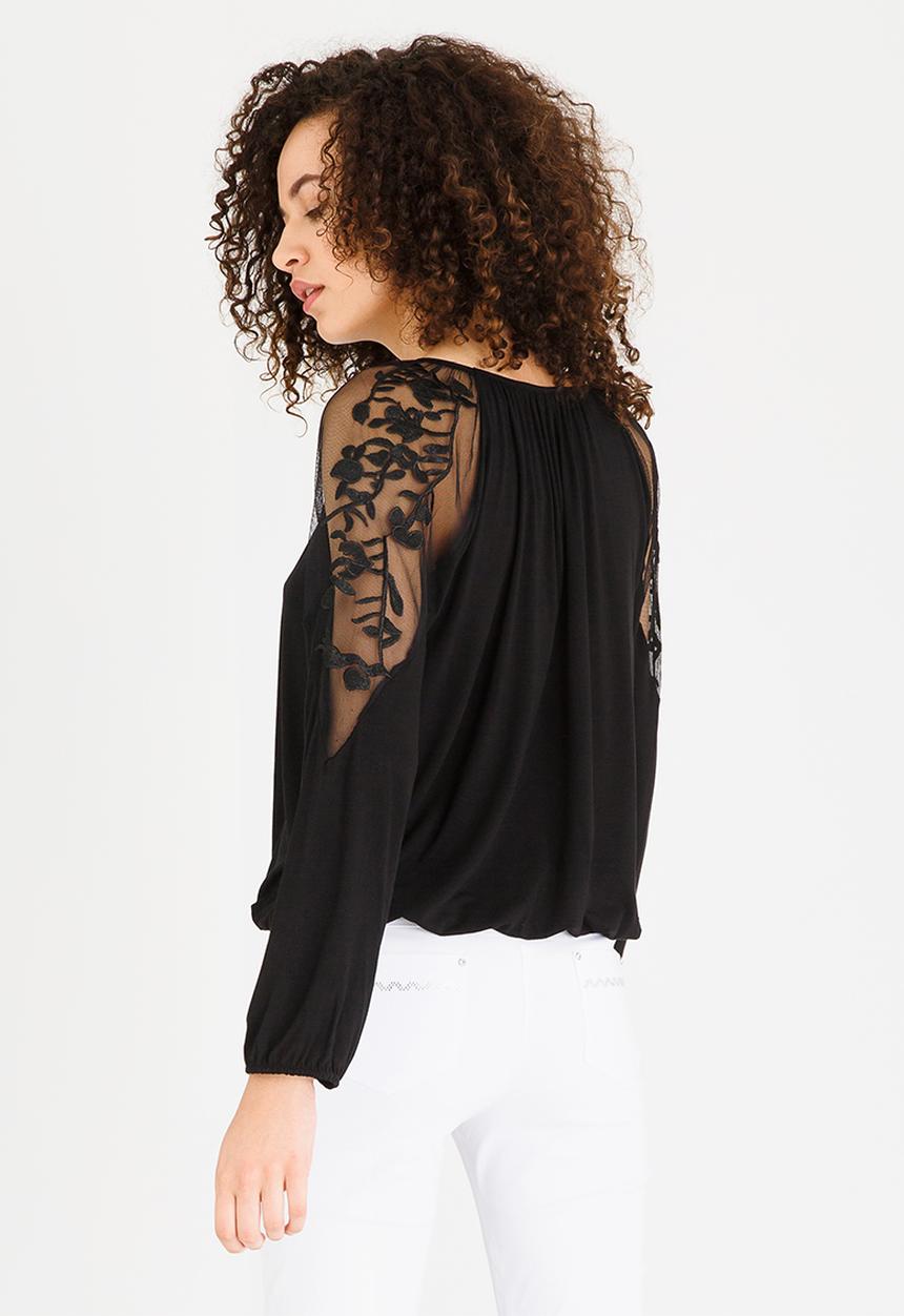 cath.nic - Light Up The Sky Knit Top Black