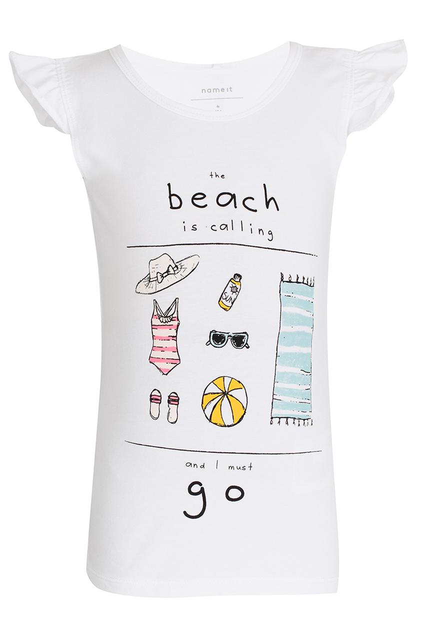 Name It - Printed Tee White