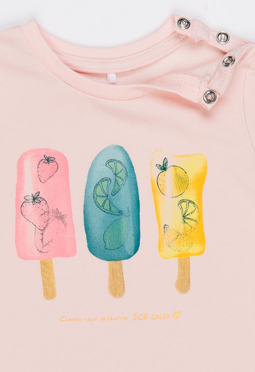 Name It - Printed Tee Pale Pink
