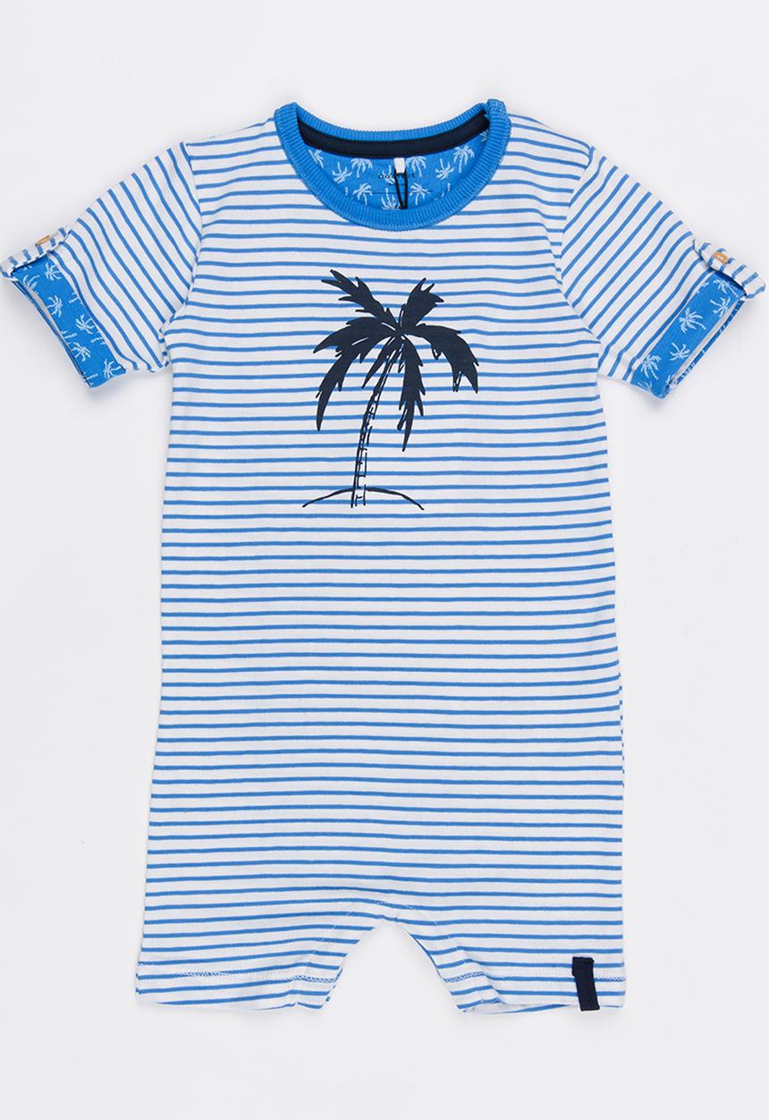 Name It - Stripped Romper Blue