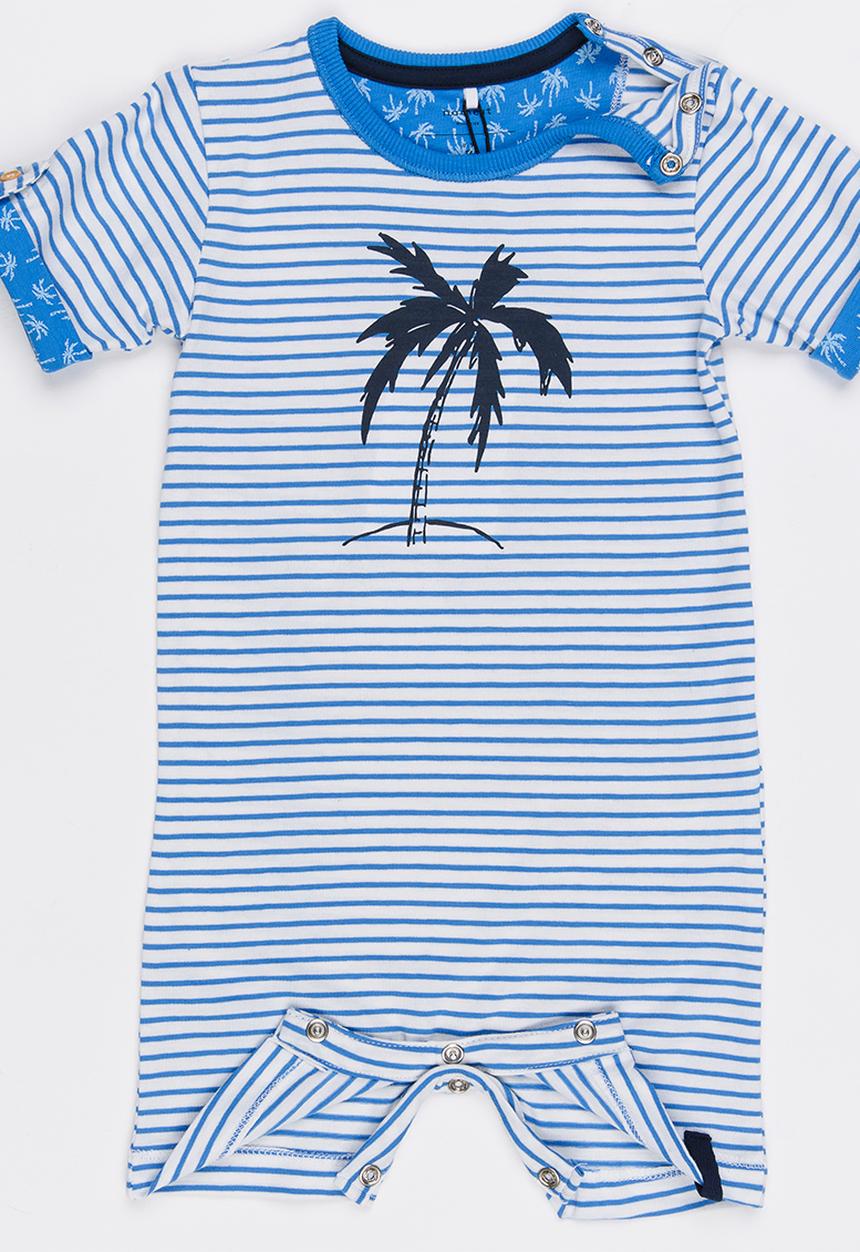 Name It - Stripped Romper Blue