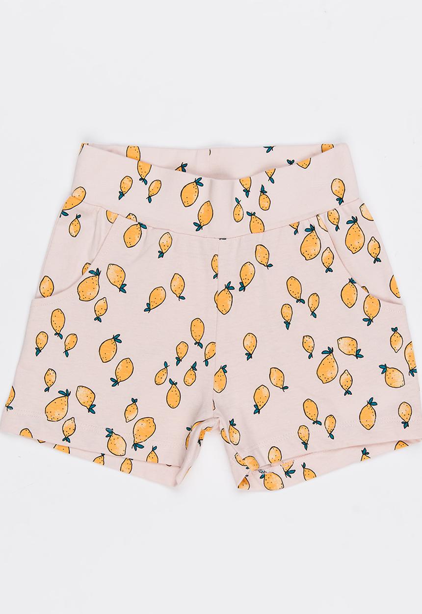 Name It - Printed Shorts Pale Pink