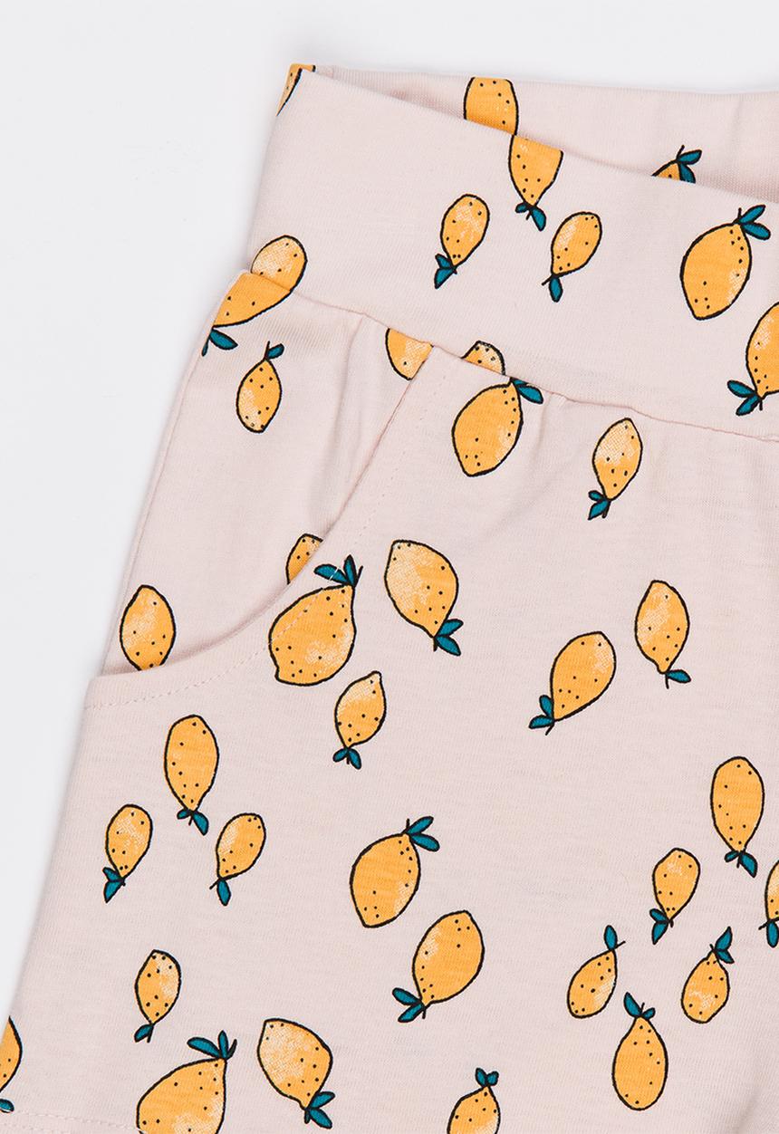 Name It - Printed Shorts Pale Pink