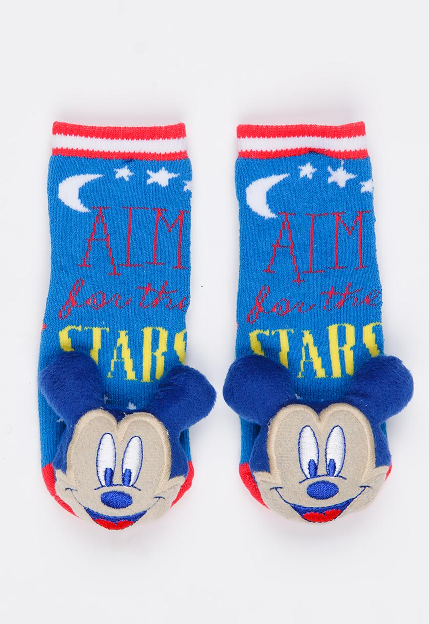 Character Baby - Printed Rattle Socks Dark Blue