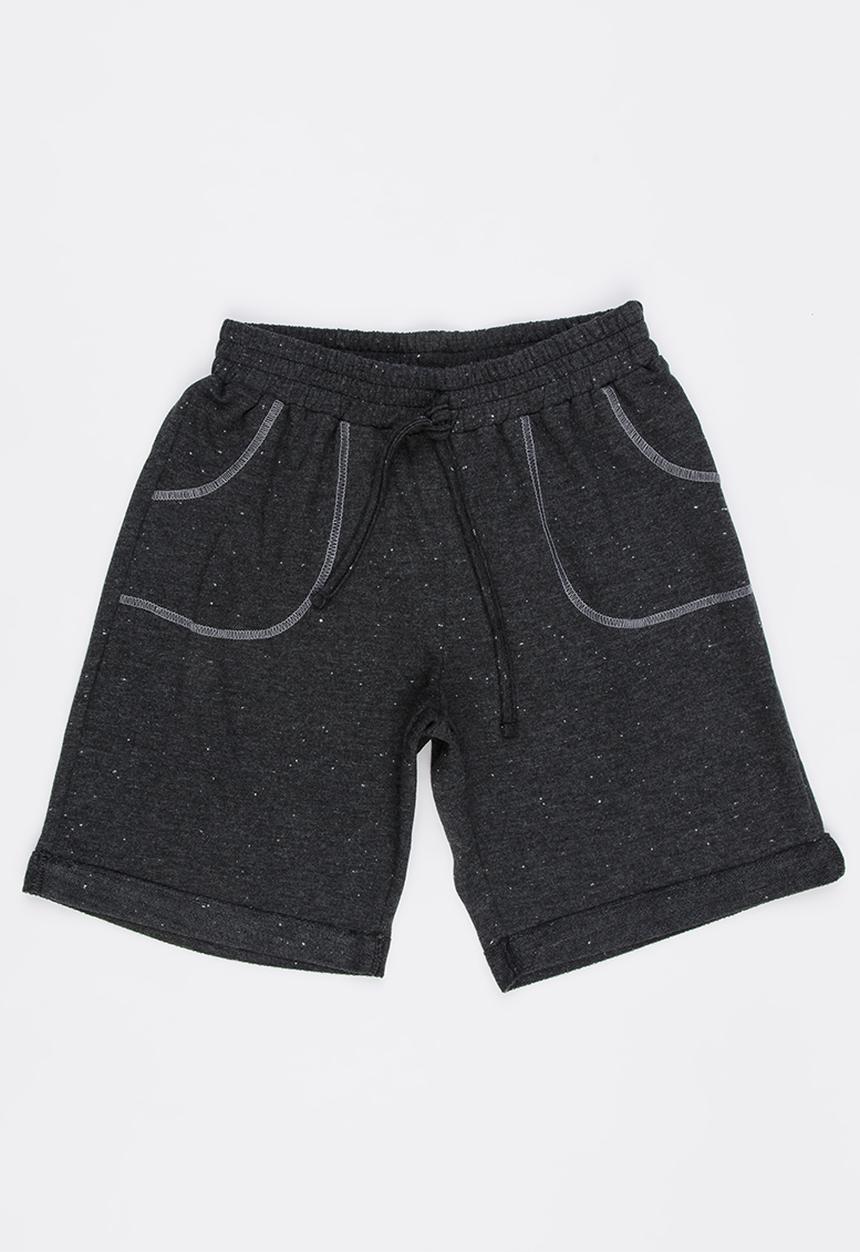 Rebel Republic - Knit Pull On Shorts Mid Grey