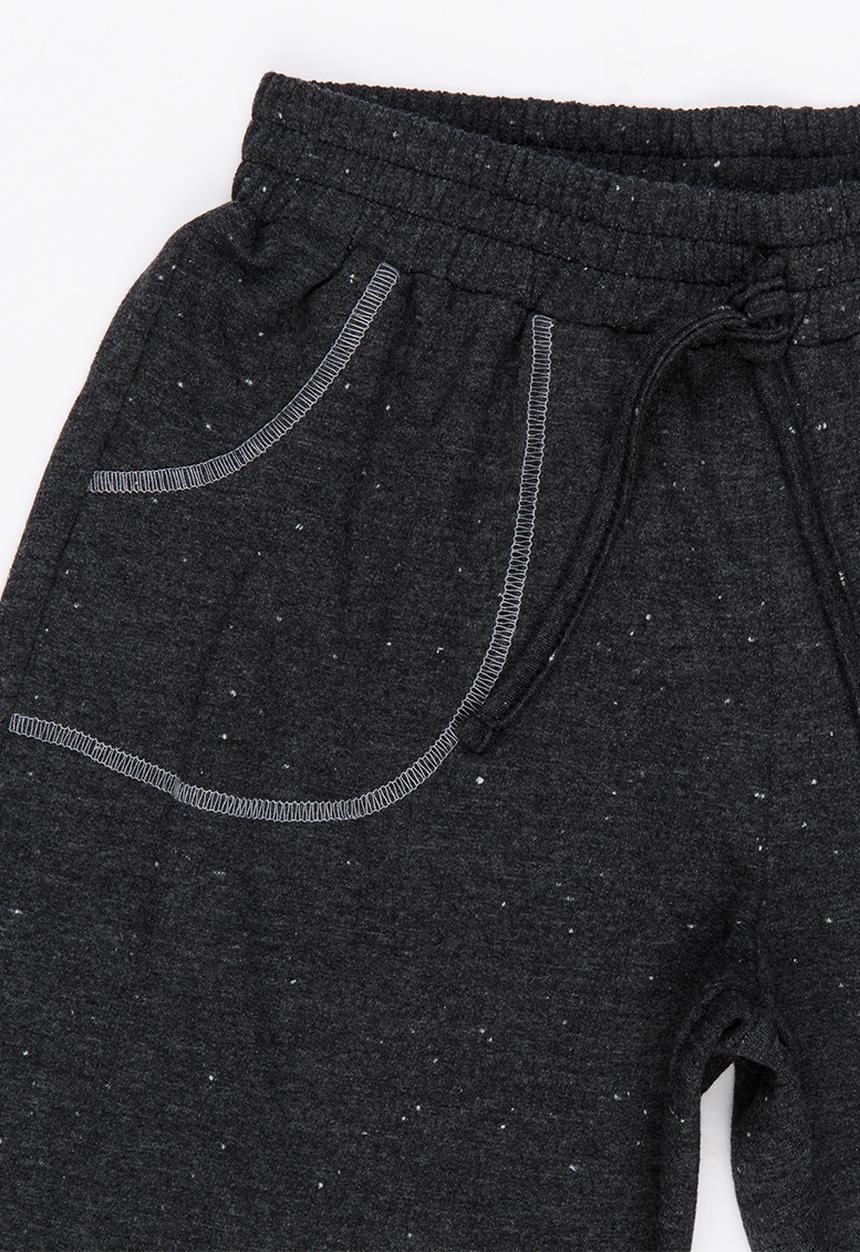 Rebel Republic - Knit Pull On Shorts Mid Grey