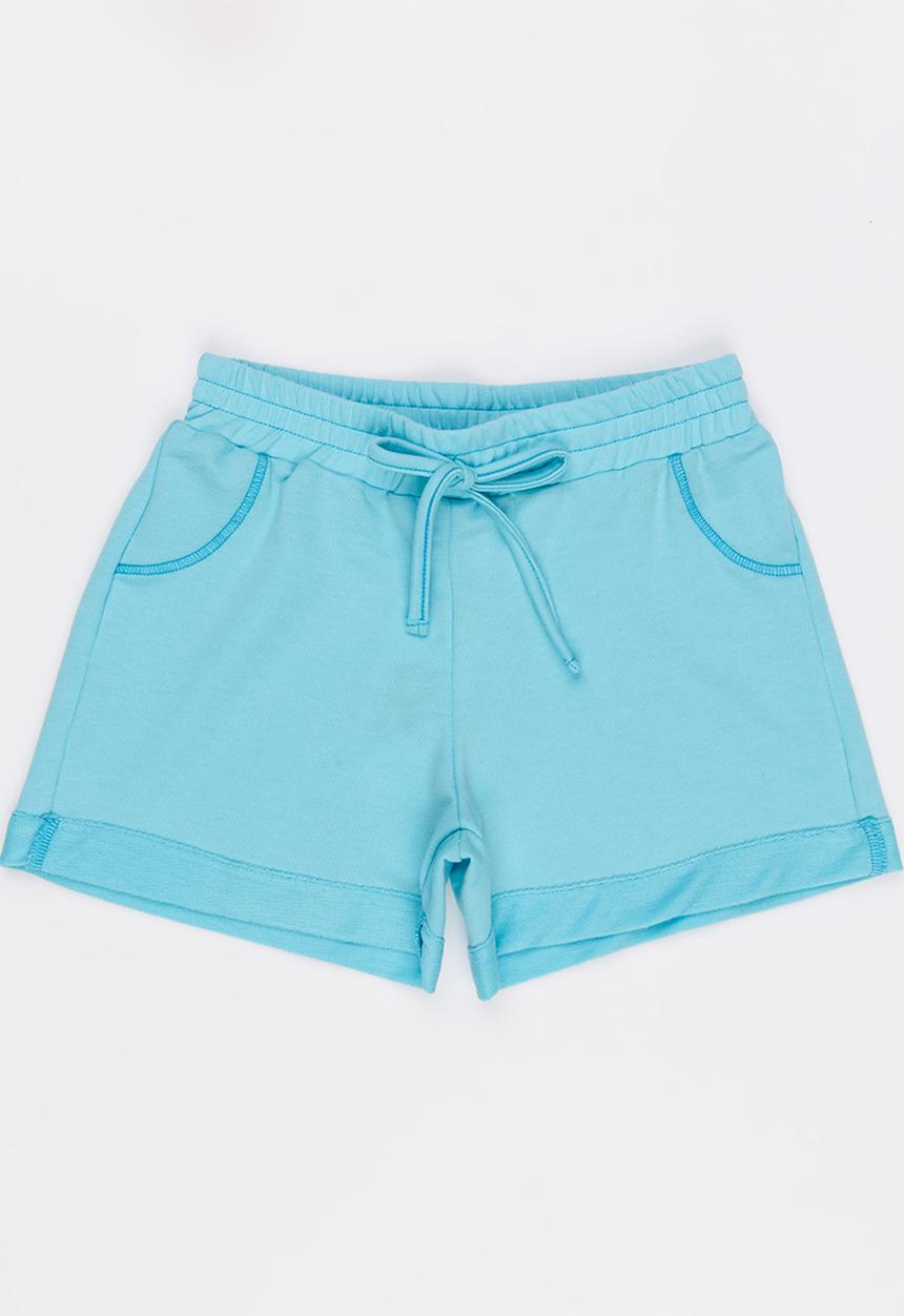 Rebel Republic - Fleece Shorts Mid Blue