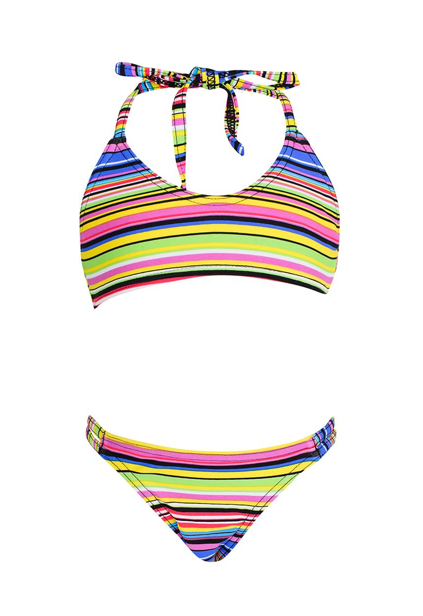 Sun Things - Strappy Bralet & Panty Set Multi-colour