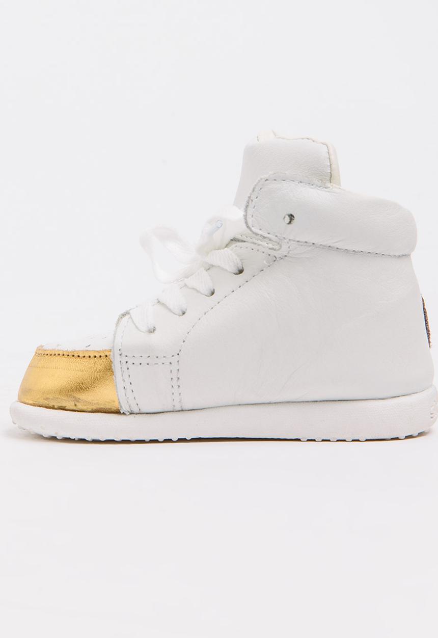 shooshoos - Mix Kick High  Top Sneaker White