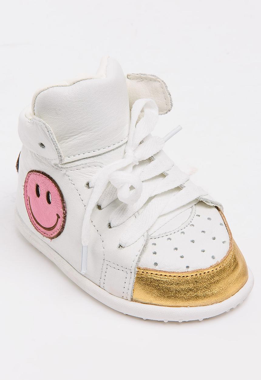 shooshoos - Mix Kick High  Top Sneaker White