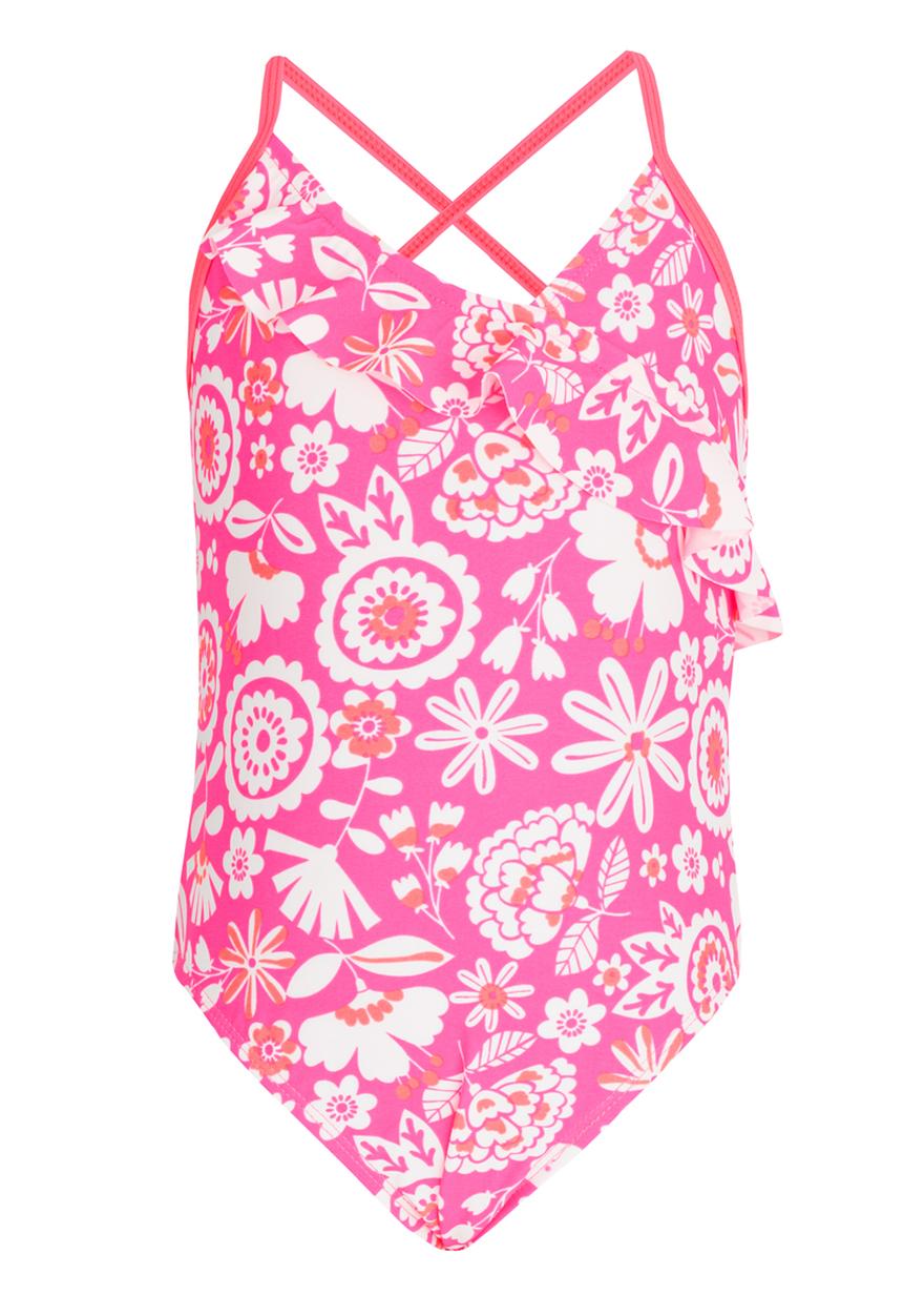 Pop Candy - Printed Full Piece Swimsuit Mid Pink