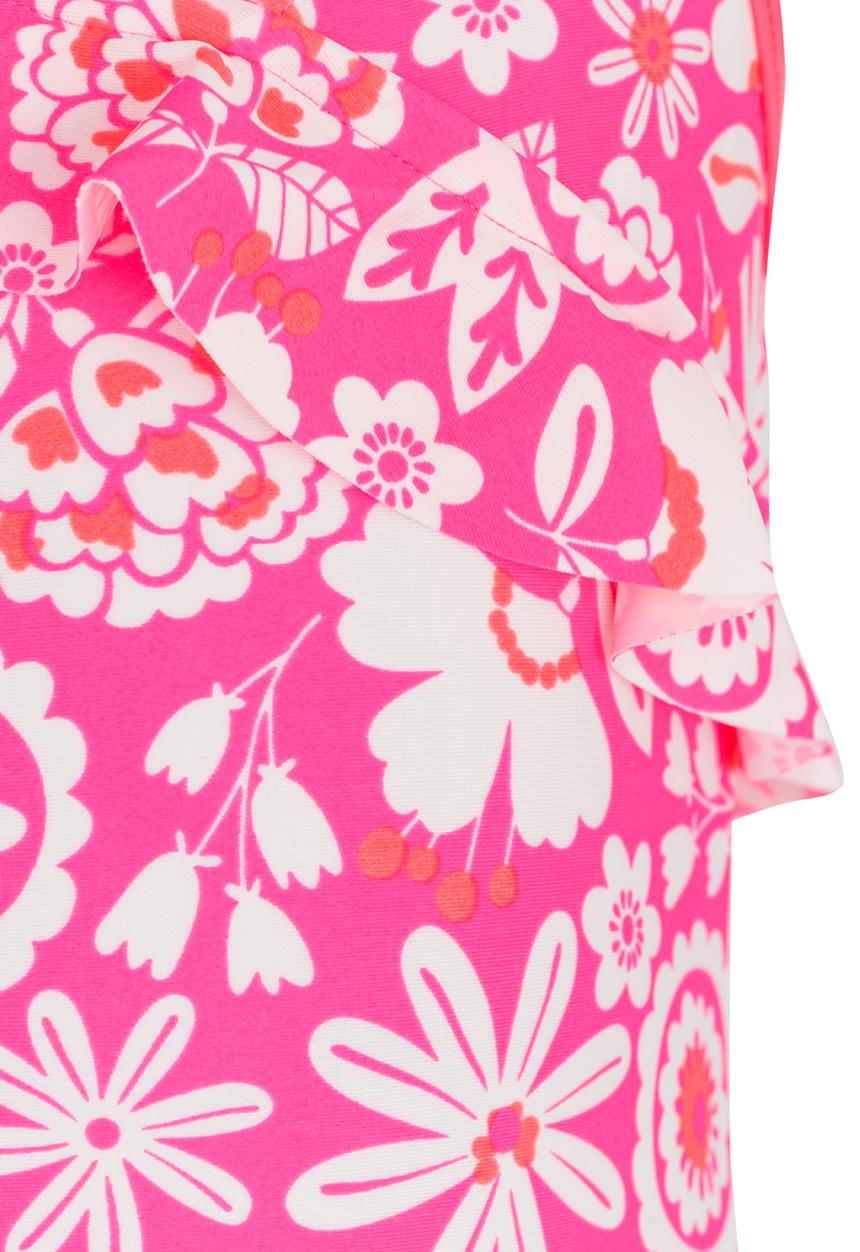 Pop Candy - Printed Full Piece Swimsuit Mid Pink