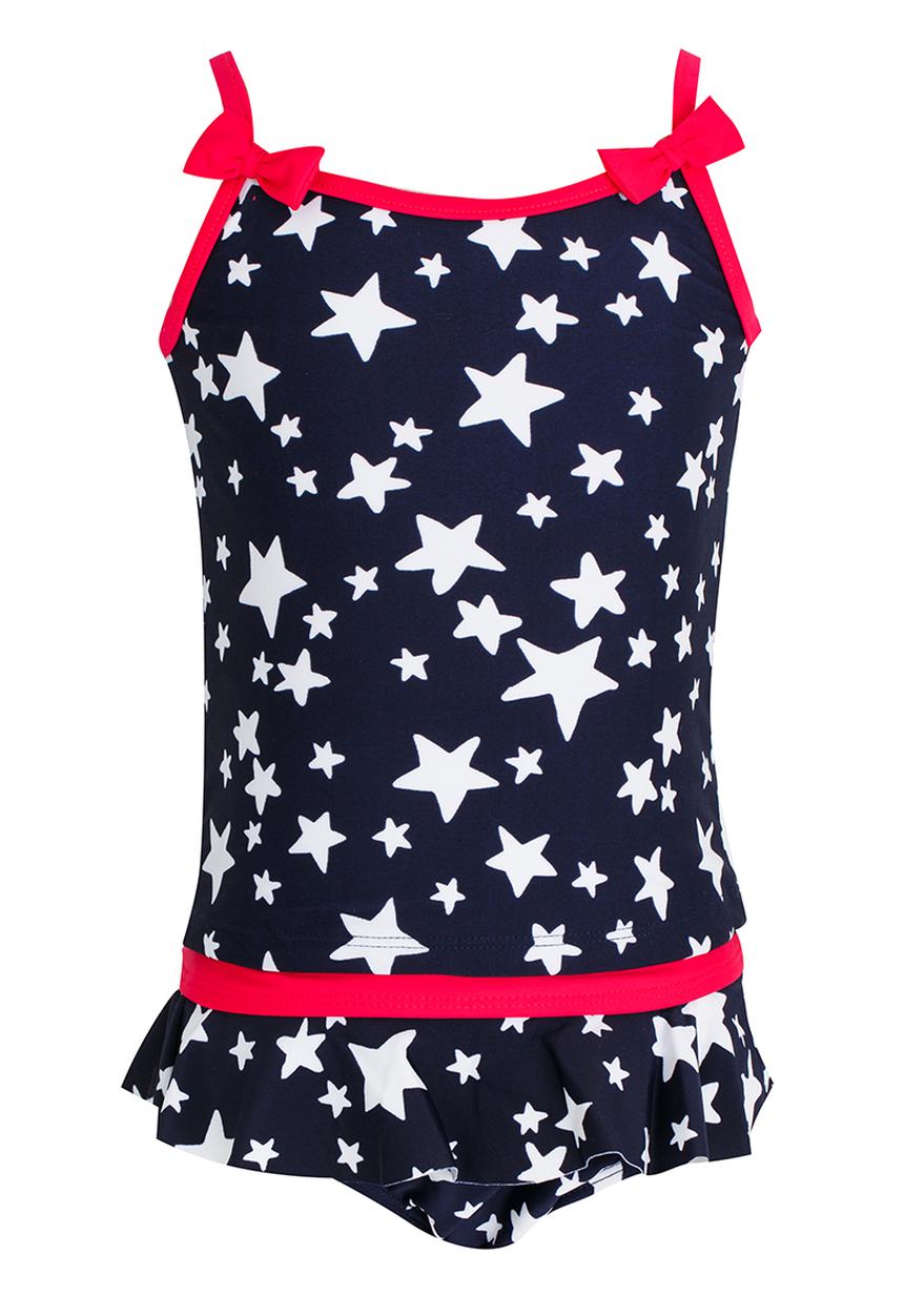 Pop Candy - Star Printed Swimsuit Navy