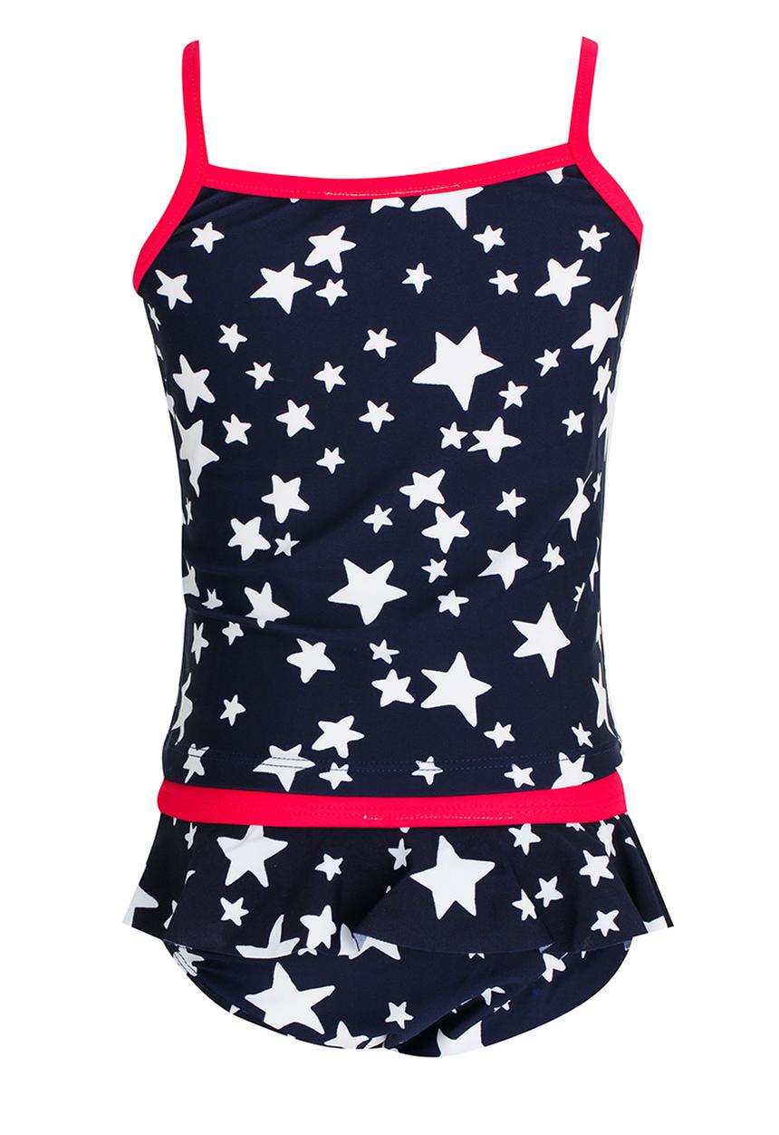 Pop Candy - Star Printed Swimsuit Navy
