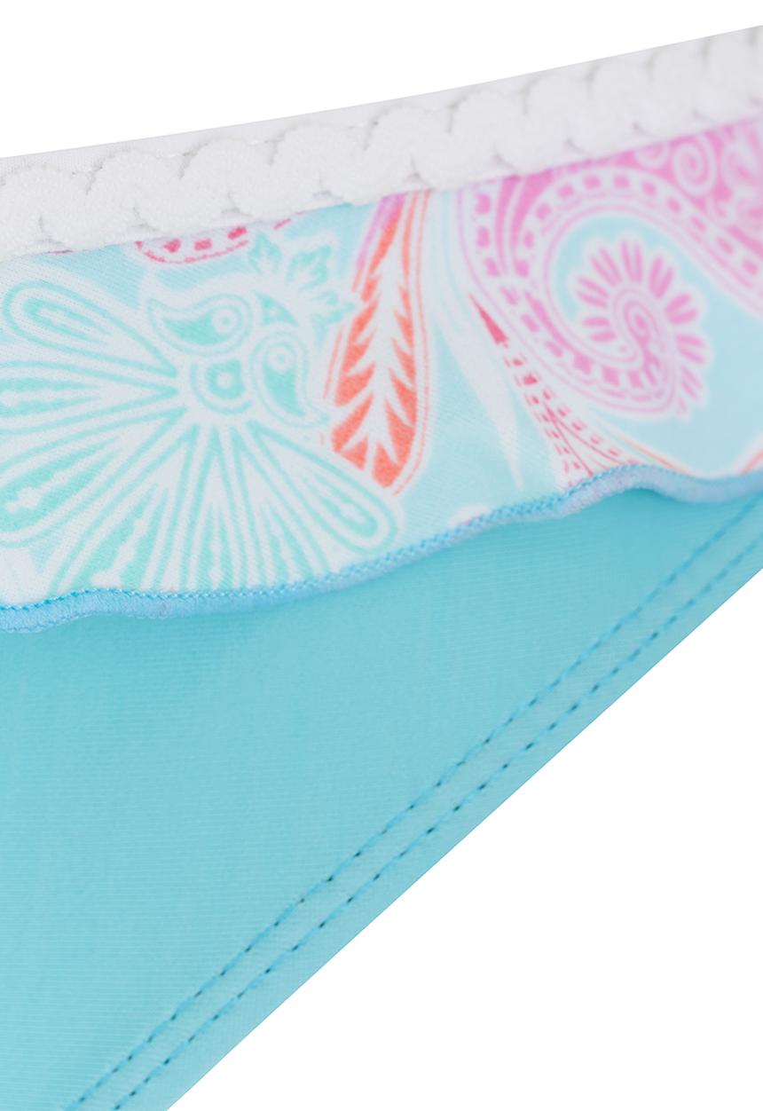 Pop Candy - Paisley Printed Bikini Pale Blue