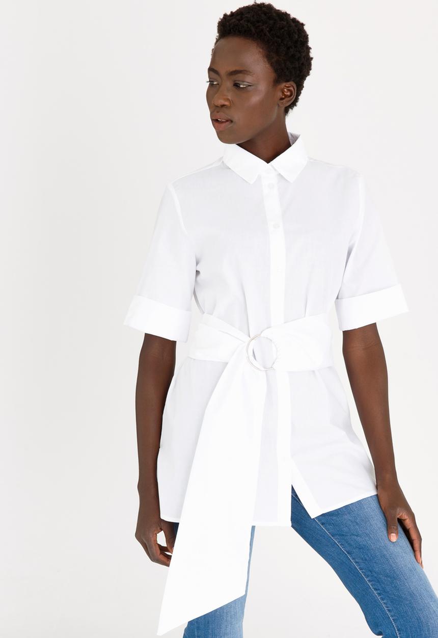 STYLE REPUBLIC - Ring Detail Shirt White