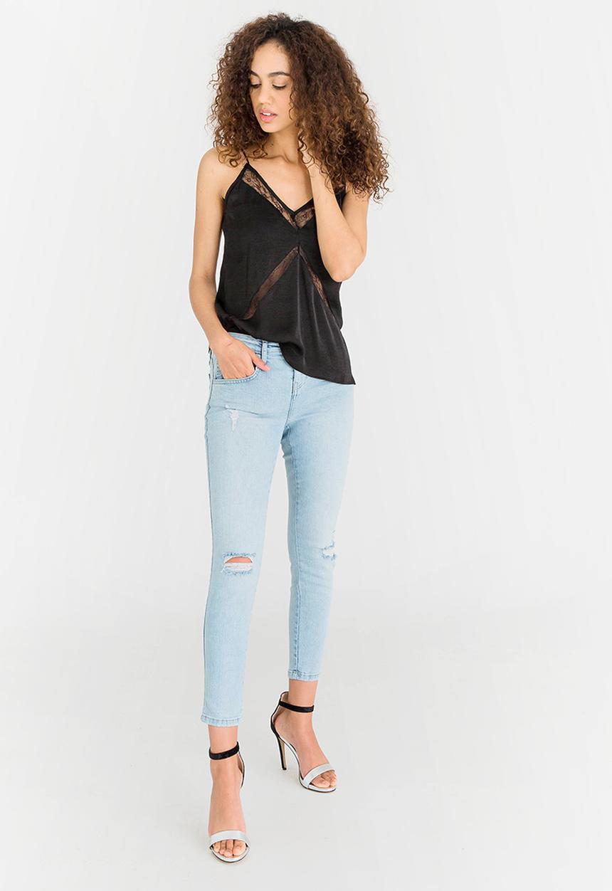 GUESS - Guess Libby Scribble Lace Cami Black