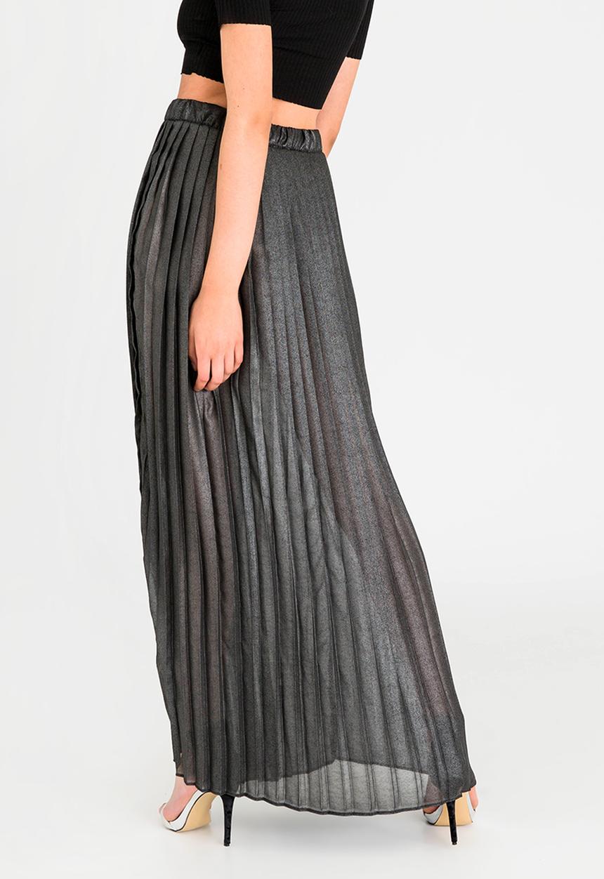STYLE REPUBLIC - Pleated Maxi Skirt Black