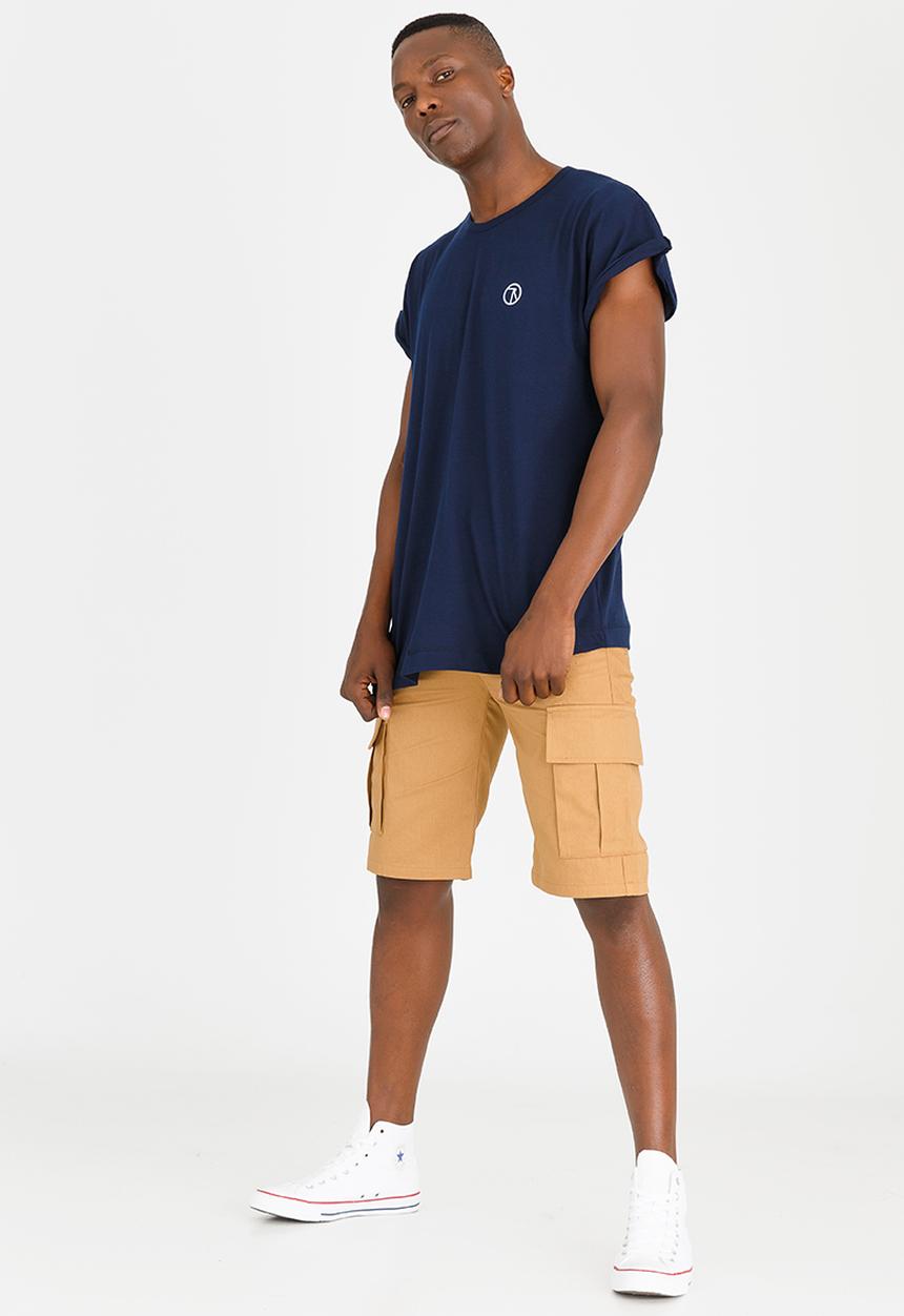Resist - Oversized Longline T Shirt Navy
