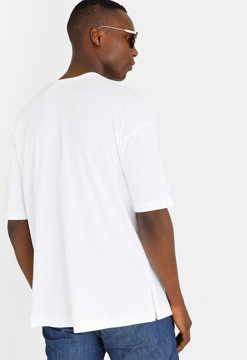 Resist - Oversized Half Sleeves T Shirt White