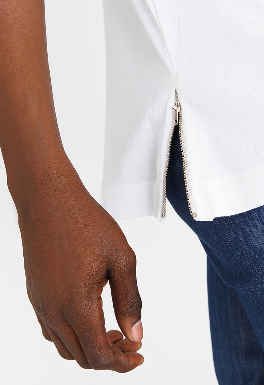 Resist - Oversized Half Sleeves T Shirt White