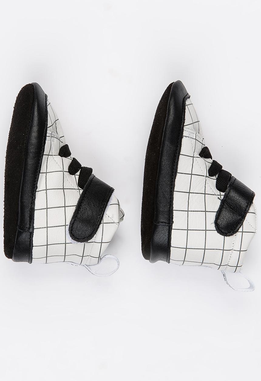 shooshoos - Area 51 High  Top Sneaker Black and White