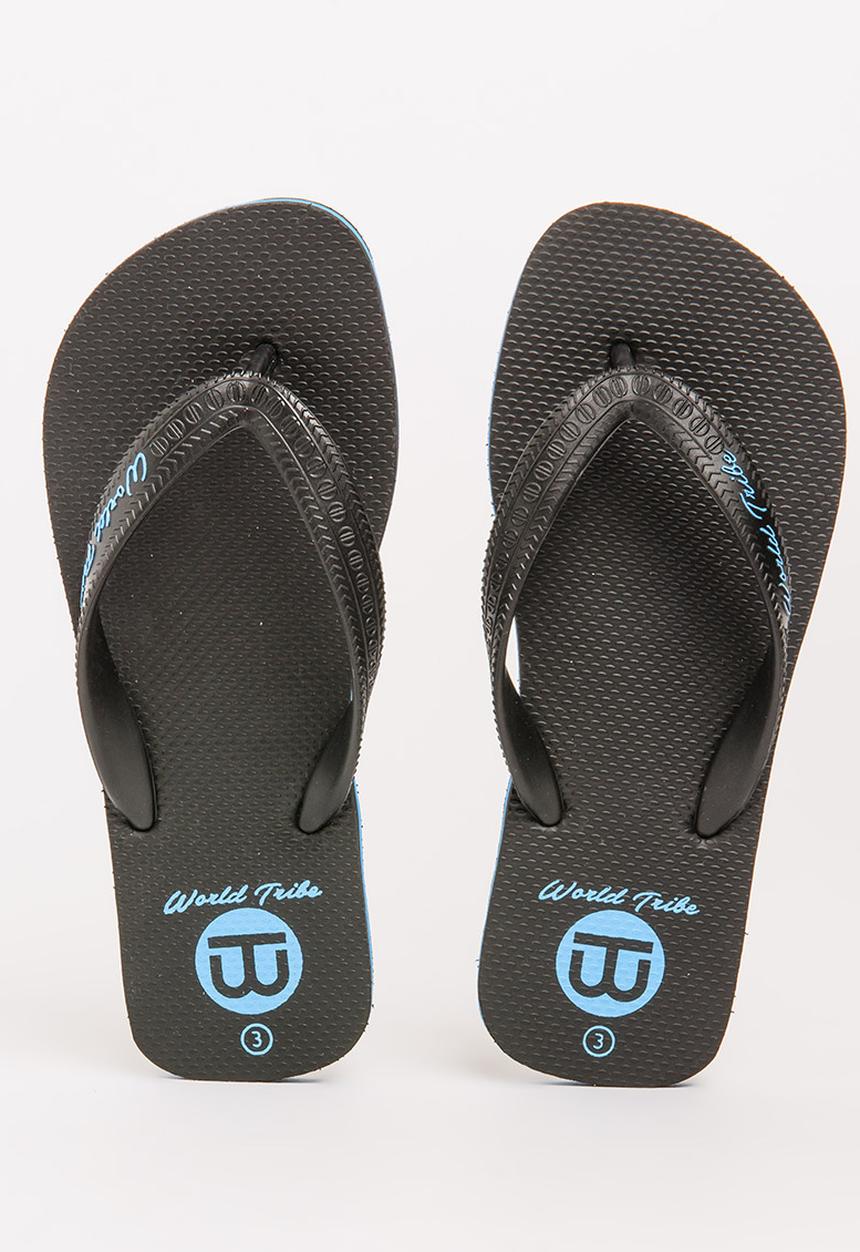 World Tribe - Ultimate Boys Flip Flops Black