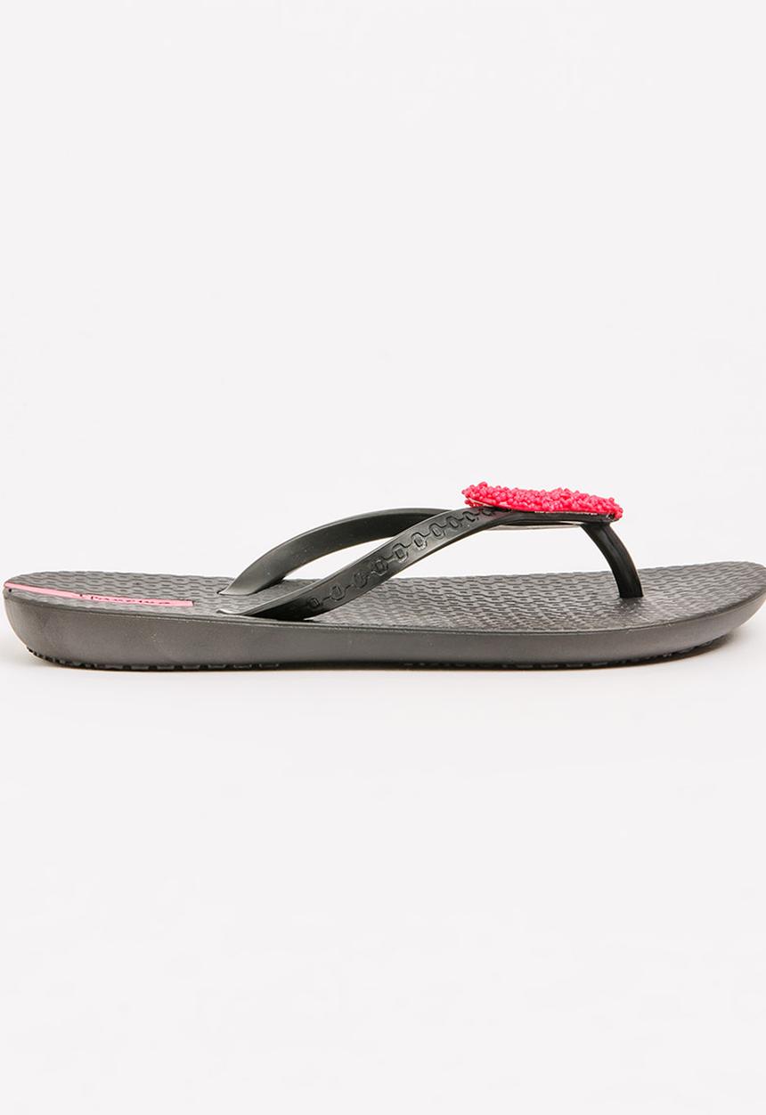 Ipanema - Heart  Flops Black