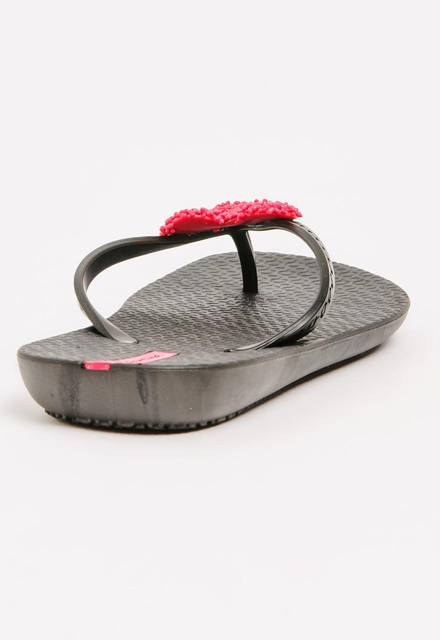 Ipanema - Heart  Flops Black