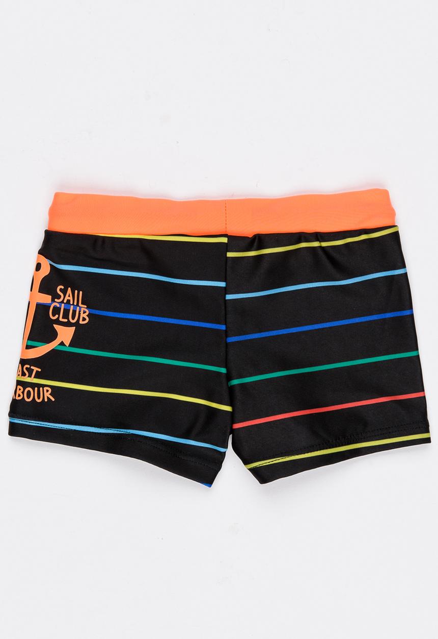 Pop Candy - Stripe Swim Shorts Multi-colour